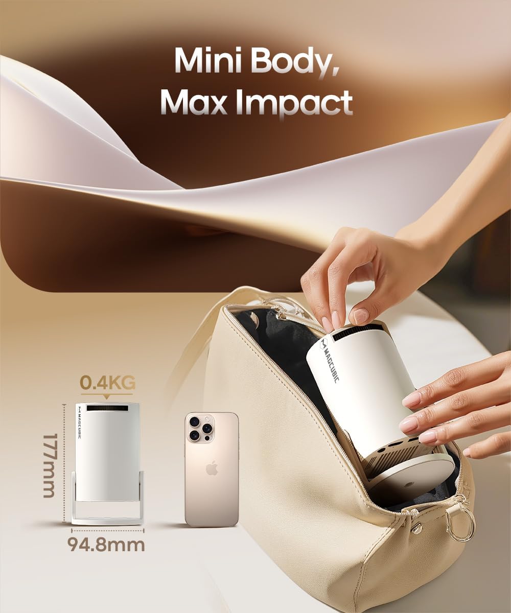 Smart 4K Mini Projector with WiFi