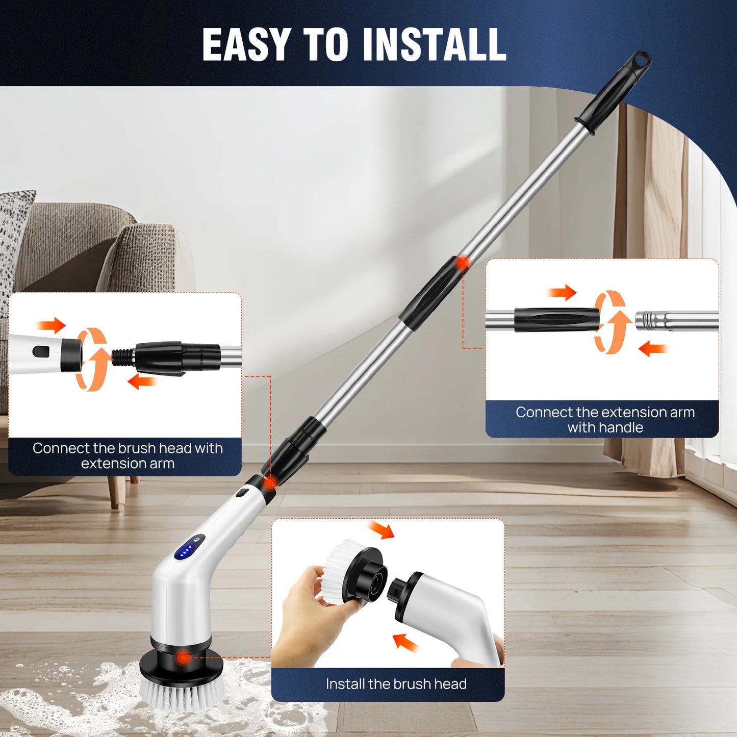 10 in 1 Cordless Spin Scrubber Magic