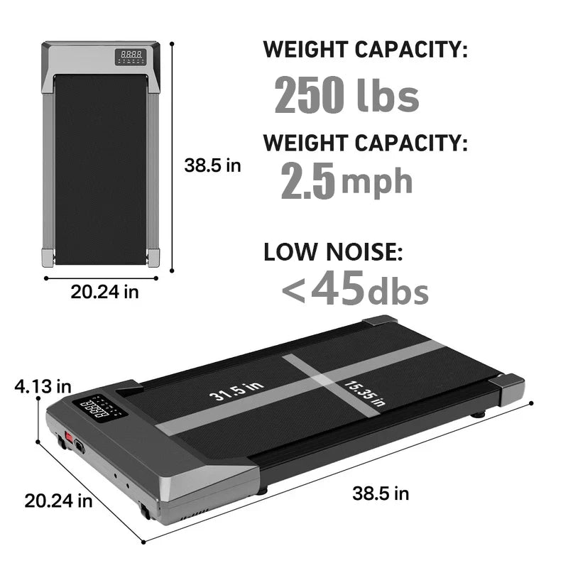 Compact Under-Desk Treadmill