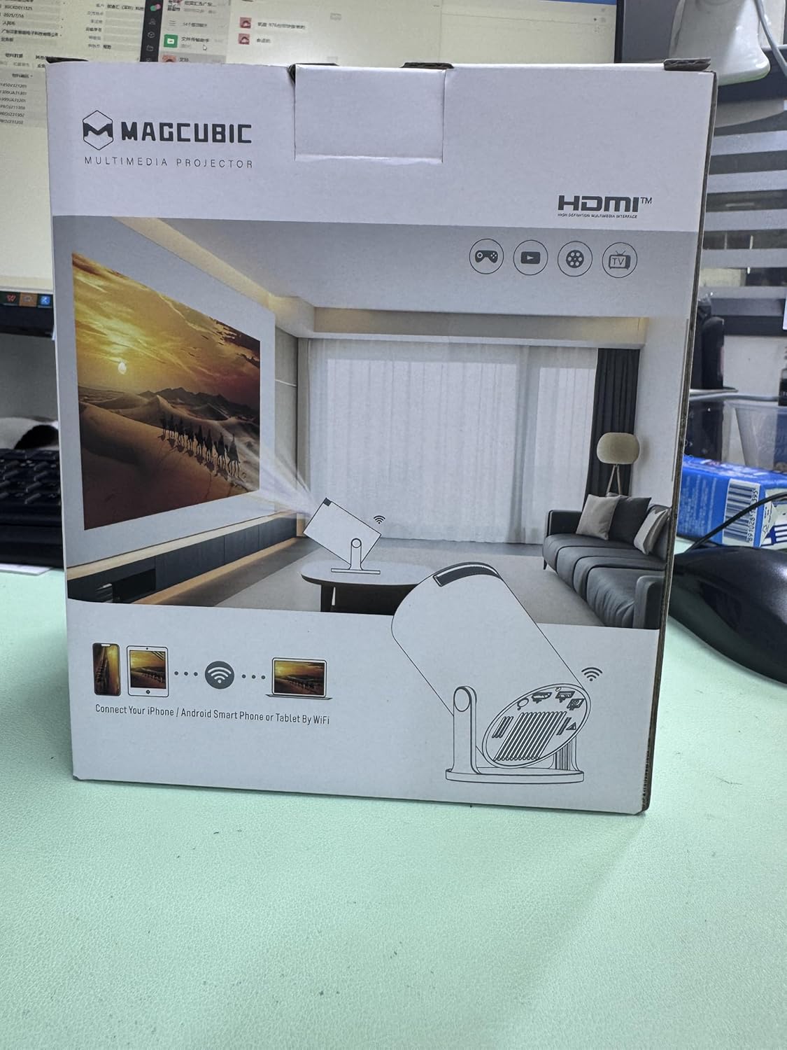 Smart 4K Mini Projector with WiFi