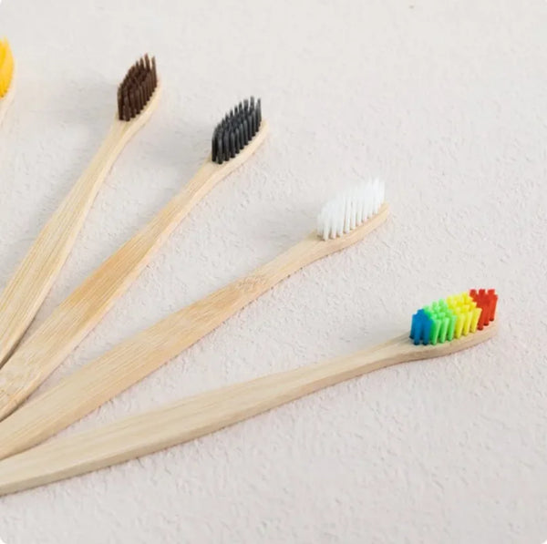Eco-Friendly Bamboo Toothbrush Set