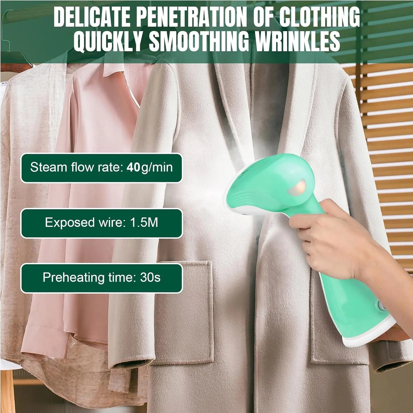 Portable Wrinkle-Free Steamer