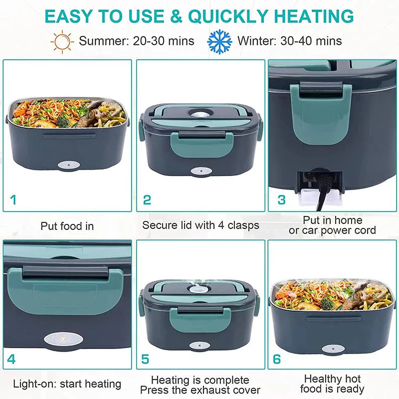 Portable Meal Warmer for Home & Car